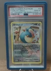 Snorlax 33 Platinum Pokémon League Cross Hatch Holo PSA 10 with Graded Guard