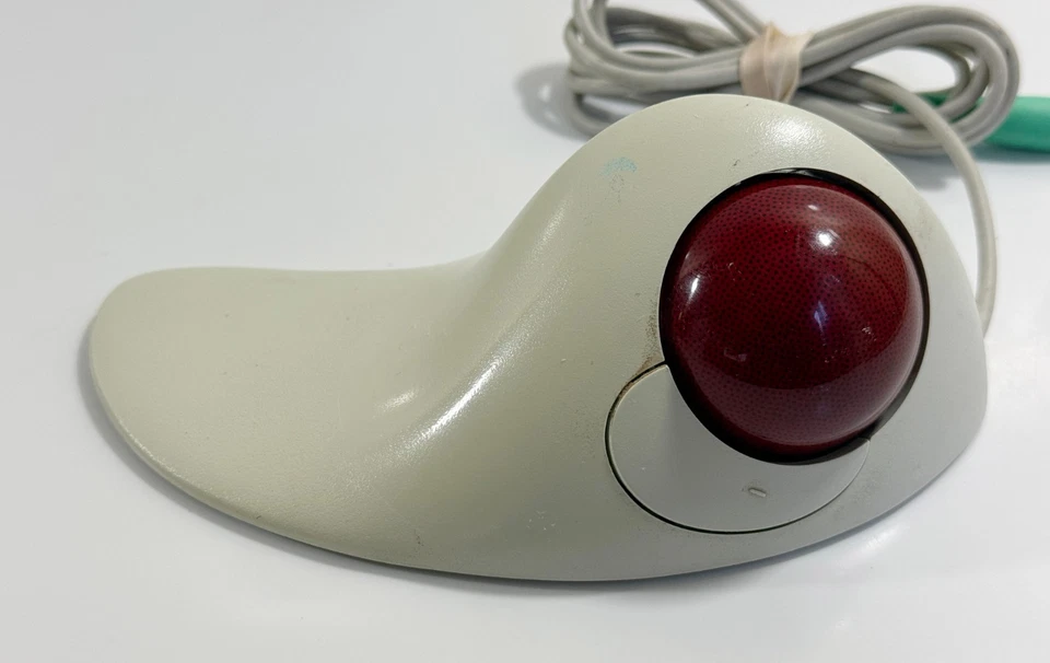 Logitech TrackMan Marble FX T-CJ12 Wired PC Mouse Vintage Computer Ergonomical - Image 2 of 4