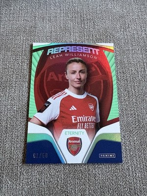 Panini WSL Eternity 2025/26 Leah Williamson 01/50 Represent Arsenal Bookend