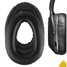 Geekria Protein Leather Ear Pads for Sennheiser PXC550 MB660 Headphones Black