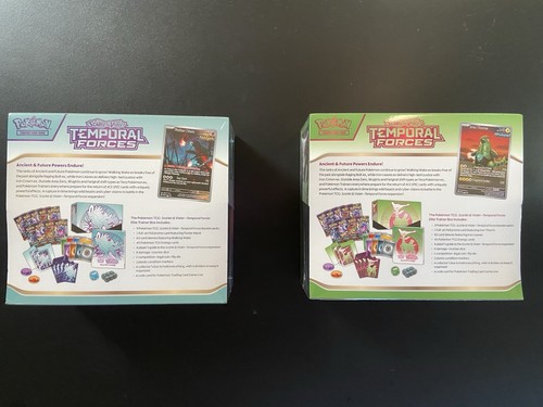 Pokemon Fuerzas Temporales Elite Entrenador Caja ETB (Juego de 2) Nuevo/Sellado - Imagen 13 de 13