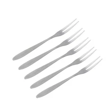 5pcs Stainless Steel Cocktail Forks Fruit Cake Forks for Home cake forks