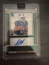 2024 Panini One Football Keon Coleman Day One Auto /25 On Card RC Auto #137