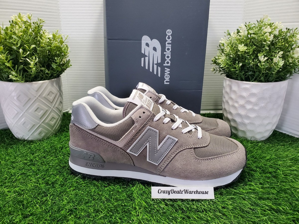 New Balance Classic ML 574 EVG Men's 9 Trainers Grey Sports Casual