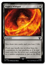 Night's Whisper #205 (NM) Lord of the Rings LTC Magic MTG