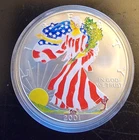 2001 American Eagle New York Mint Colorized Bullion-0.999 Silver 1 Oz Art Coin