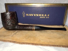 Estate Savinelli Punto Oro Mister G 128,professional Restoration,fine Condition