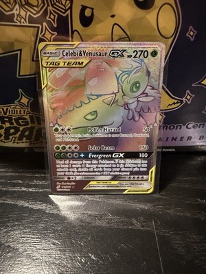 Celebi & Venusaur GX (Secret) 182/181 Sm-Team Up Holo