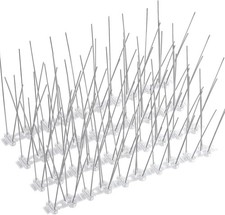 4-Pack Bird Spikes - Durable Stainless Steel Spikes for Outdoor Protection