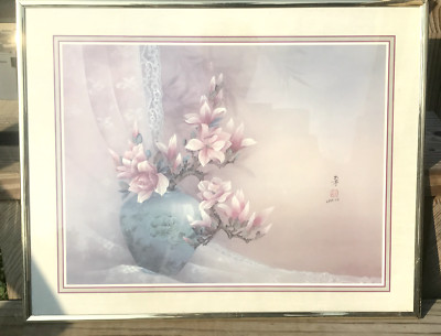 LENA LIU Stunning Flowers Framed & Matted Signed Lithograph | eBay