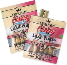 King Palm | Rollie | Cherry Vanilla | Palm Leaf Rolls | 2 Pack of 5 Each=10Rolls