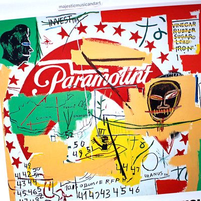 ORIGINAL 2023 JEAN-MICHEL BASQUIAT ANDY WARHOL EXHIBITION POSTER JMB ESTATE