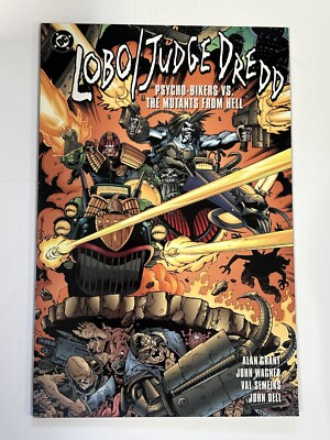 LOBO/JUDGE DREDD PSYCHO-BIKERS VS THE MUTANTS FROM HELL NM 1995 DC COMICS b-358