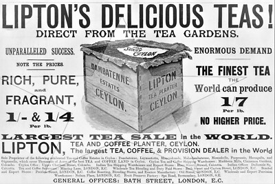 LIPTON'S TEE WERBUNG 