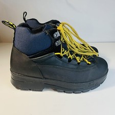 Vintage Sorel Boots Steel Toe Winter Lace Up Insulated Size 6  Blue / Black