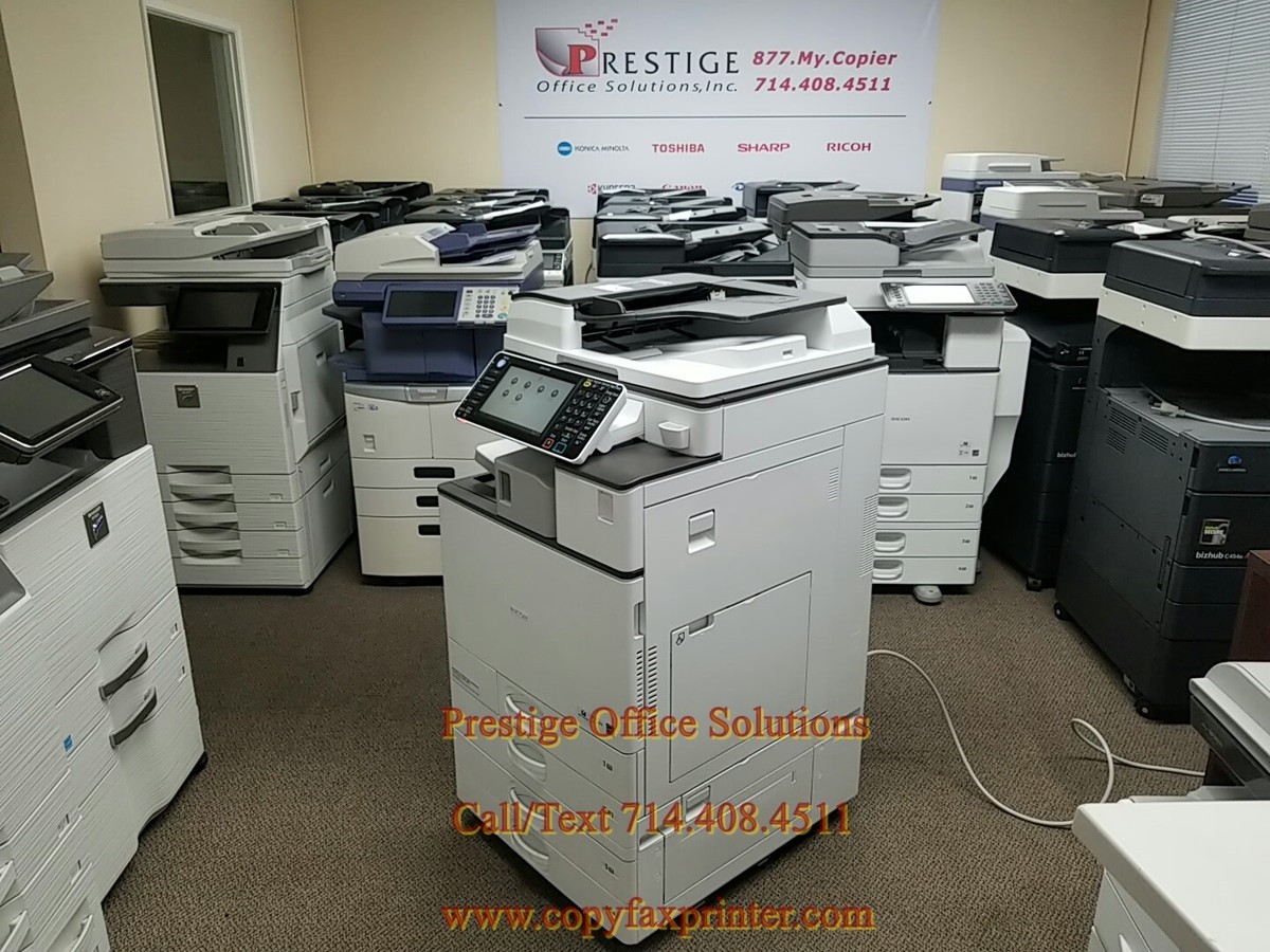 Ricoh MP C2503 Copier Printer Scanner with Stapling Finisher! Low