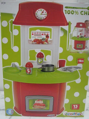 ECOIFFIER Kinderküche Spielzeug Küche Kinder Spielküche Puppenküche Spiel Herd Backofen