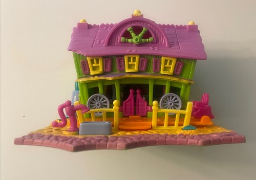 1994 Polly Pocket Bluebird Light Up Horse House Western Saloon Playset Only