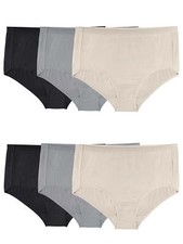 FRUIT OF THE LOOM WOMEN'S PLUS FIT FOR ME MICROFIBER BRIEF PANTY