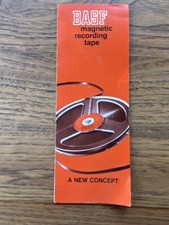 Vintage BASF Magnetic Recording Tape Brochure 1970s Magnetophonband
