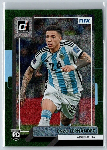 2022 DONRUSS GREEN ENZO FERNANDEZ RC ARGENTINA #66
