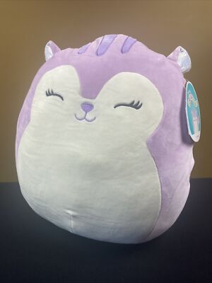 Squishmallow Sydnee the Squirrel 16” Kellytoy Purple NWT