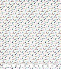 Funda edredón de algodón tamaño cuna CONFETTI DOTS hecha a mano con cremallera completa
