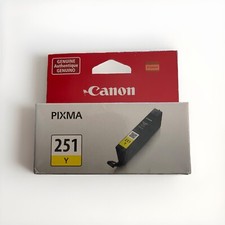 Genuine Canon Pixma 251Y Yellow Ink Cartridge New Factory Sealed