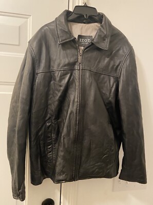 Men’s Izod Leather Jacket Size Large