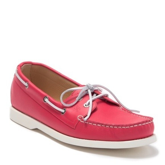 NEW LONGCHAMP Leather Boat Shoe 37 $375 | eBay