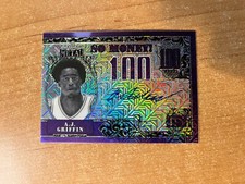 2021-22 Leaf Metal Basketball - A.J. Griffin - Purple SO MONEY! Auto #'d 12/15