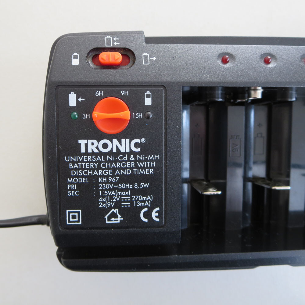 Universal NiCd/NiMH battery charger with discharge & timer function TRONIC KH967 eBay