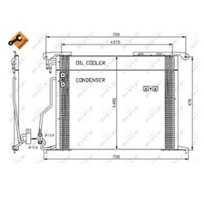 Condensateur Mercedes 230