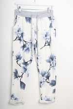 Womens Joggers Italian Floral Print Trousers Casual Jogging Bottoms Ladies Pants