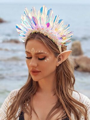 Rave headband crown Amazon.com : JEAIRTS Light Up Headband Led Crown Headbands  main image 4