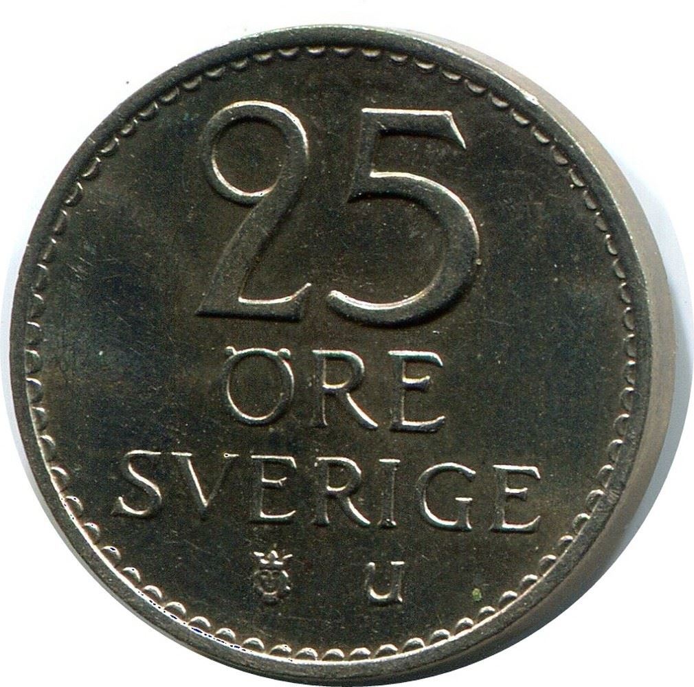 25 ORE 1973 SWEDEN Coin #AZ370U | eBay
