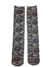 Women's ProFoot Fashion Knee Highs Black Lace Stockings 1 Pair Socks Ladies Wear