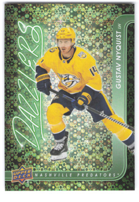 2024-25 Upper Deck Series 1 - Dazzlers Green #DZ-1 Gustav Nyquist NHL Nashville