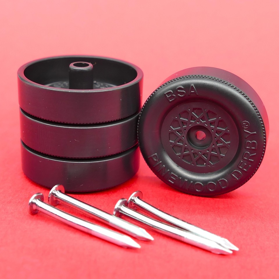 Pinewood Derby Wheels Axles Cant Rail Rider Lathe Tread Hubs I Edge