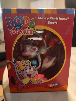 Dora The Explorer ''MERRY CHRISTMAS BOOTS'' Hanging Ornament - Nick Jr  New In Box