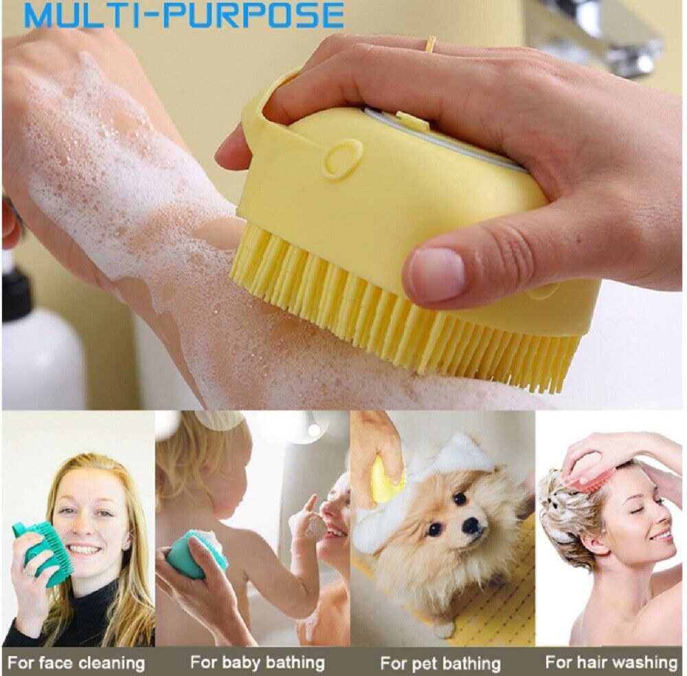 Silicone Bath Body Brush Scrubber with Soap Dispenser-Handheld Bath Scrubber US - Picture 29 of 35