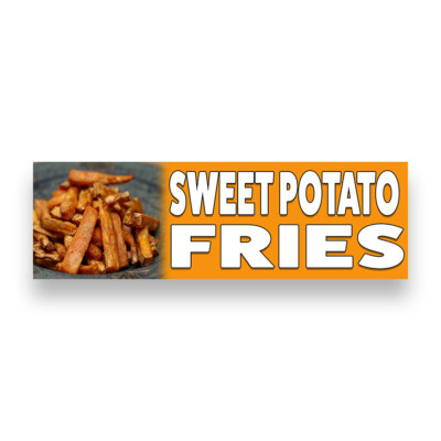 SWEET POTATO FRIES Vinyl Banner with Optional Sizes (Made in the USA)