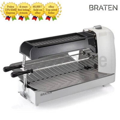 Braten Smokeless Grill for Korean BBQ, Steak, Fish & Skewers-No Electricity Need