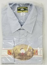 Egyptian Cotton & Company Men's Button Up Shirt - 100%  Cotton Sz 18 Gray
