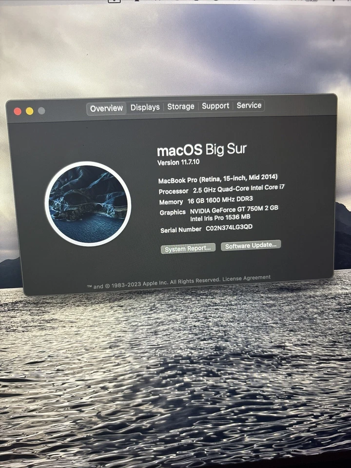 Apple MacBook Pro 15" Mid-2014 Retina (i7, 16GB RAM, 512GB SSD) - Image 2 of 4