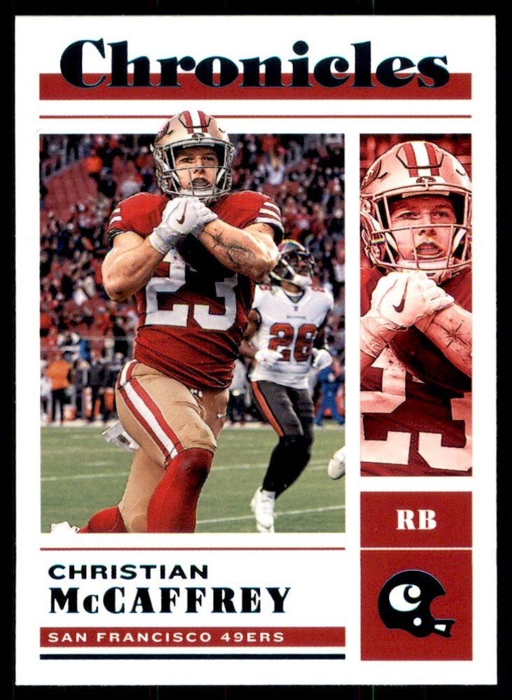 Christian McCaffrey 2022 Chronicles Teal Foil San Francisco 49er #29