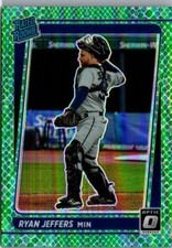 2021 Panini Donruss Optic Rated Green Dragon Prizm /88 Ryan Jeffers Rookie RC