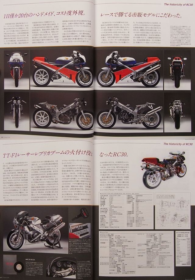 BOOK] RC30 Honda VFR750R HRC VFR NR RS RVF RC Toru Ukawa NL0B