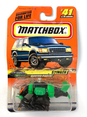 Matchbox #41 Stinger Bee Black/Green Animals Series 1995 NEW