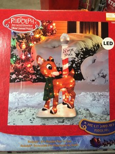 Holiday Rudolph The Red Nosed Reindeer Outdoor Christmas Yard